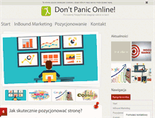 Tablet Screenshot of dontpaniconline.pl
